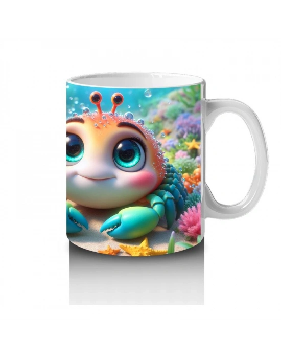 Çocuklara Sütü Sevdiren Neşeli Kurbağa Kupa Bardak