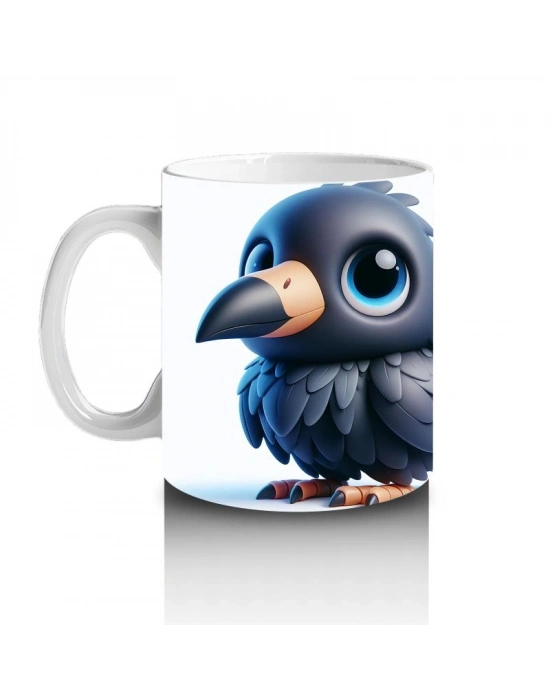 Çocuklara Sütü Sevdiren Neşeli Kuzgun Kupa Bardak