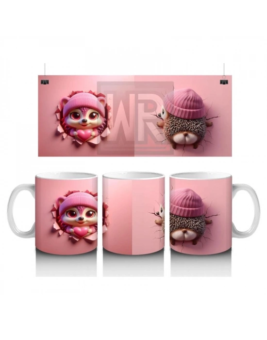 Çocuklara Sütü Sevdiren Neşeli Şapkalı Sincap Kupa Bardak