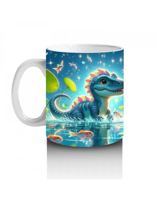 Çocuklara Sütü Sevdiren Nilüfer Gölü Dinozoru Kupa Bardak