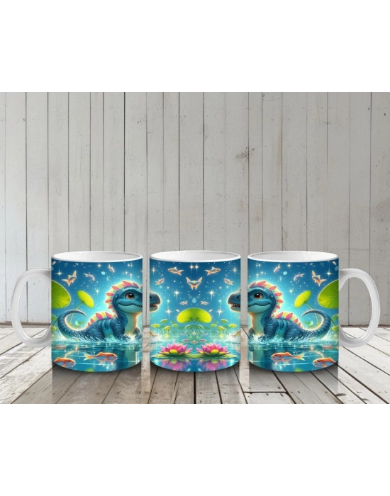 Çocuklara Sütü Sevdiren Nilüfer Gölü Dinozoru Kupa Bardak