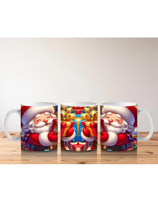 Çocuklara Sütü Sevdiren Noel Baba Hediyeleri Kupa Bardak