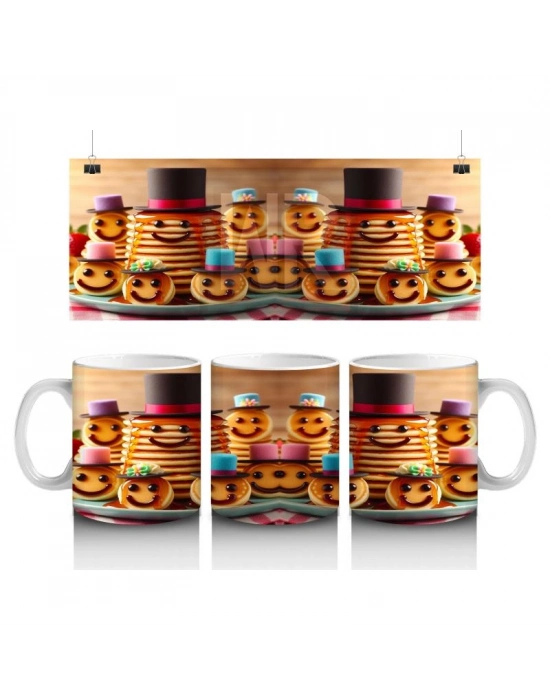 Çocuklara Sütü Sevdiren Pankek Karnavalı Kupa Bardak