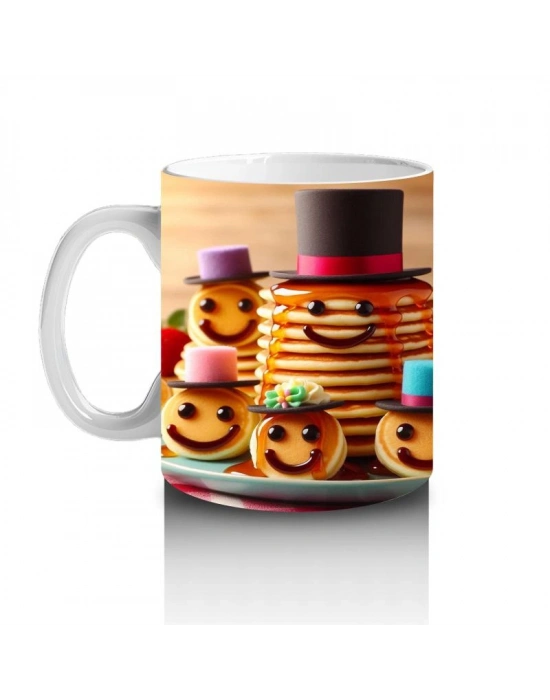 Çocuklara Sütü Sevdiren Pankek Karnavalı Kupa Bardak