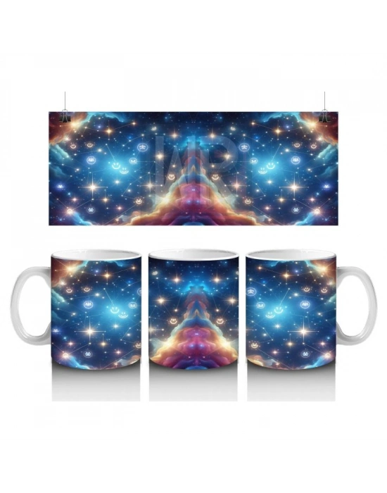 Çocuklara Sütü Sevdiren Parıldayan Yıldız Bulutu Kupa Bardak