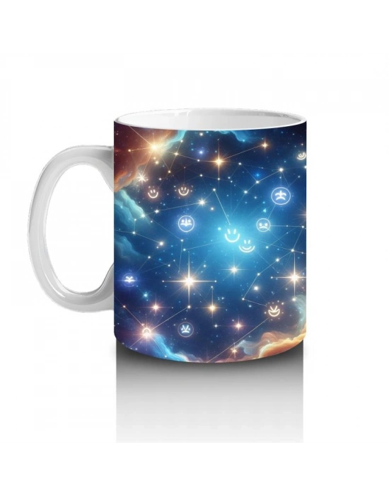 Çocuklara Sütü Sevdiren Parıldayan Yıldız Bulutu Kupa Bardak