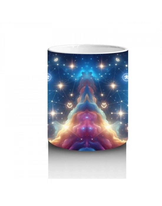 Çocuklara Sütü Sevdiren Parıldayan Yıldız Bulutu Kupa Bardak