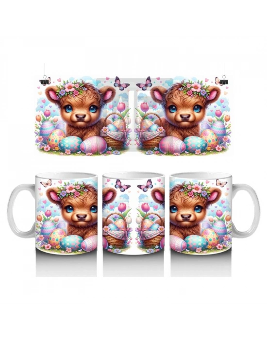 Çocuklara Sütü Sevdiren Paskalya Ceylan Yavrusu Kupa Bardak