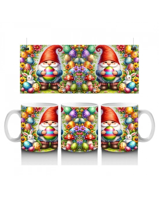 Çocuklara Sütü Sevdiren Paskalya Cücesi Kupa Bardak