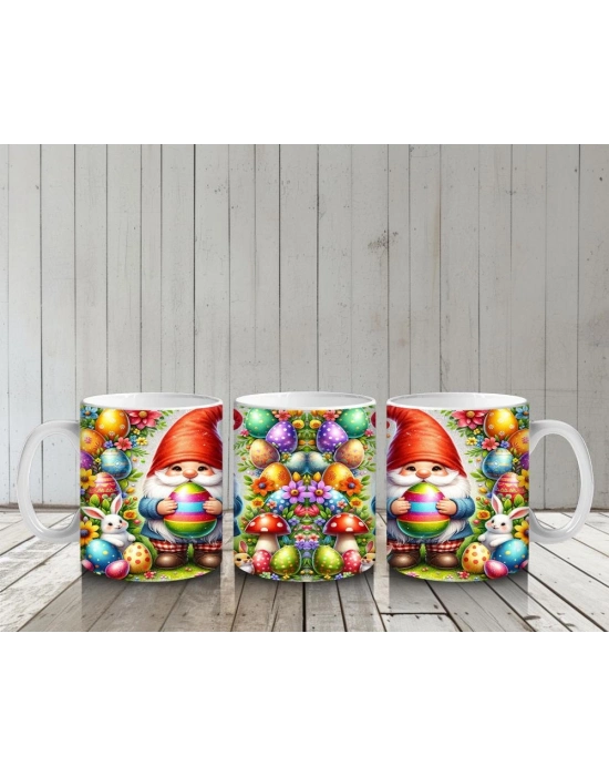 Çocuklara Sütü Sevdiren Paskalya Cücesi Kupa Bardak