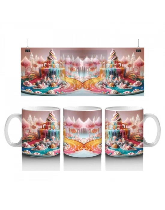 Çocuklara Sütü Sevdiren Rüya Tadındaki Dondurma Şelalesi Kupa Bardak