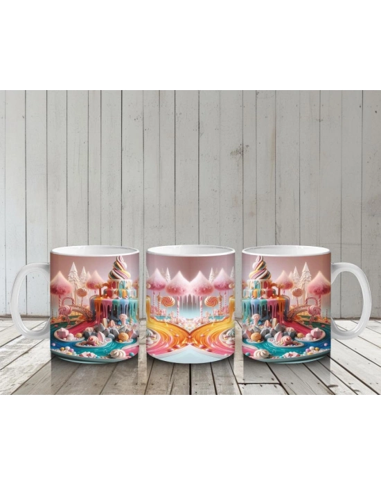 Çocuklara Sütü Sevdiren Rüya Tadındaki Dondurma Şelalesi Kupa Bardak