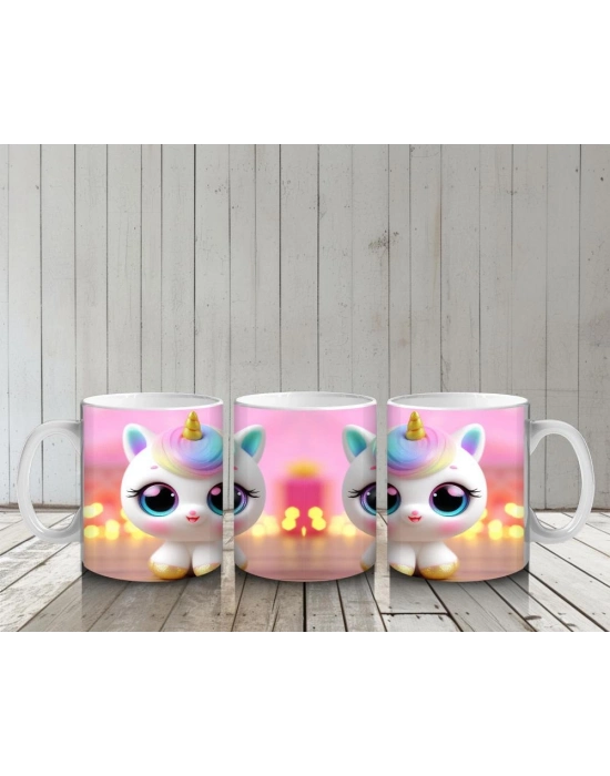 Çocuklara Sütü Sevdiren Rüya Unicorn Kupa Bardak