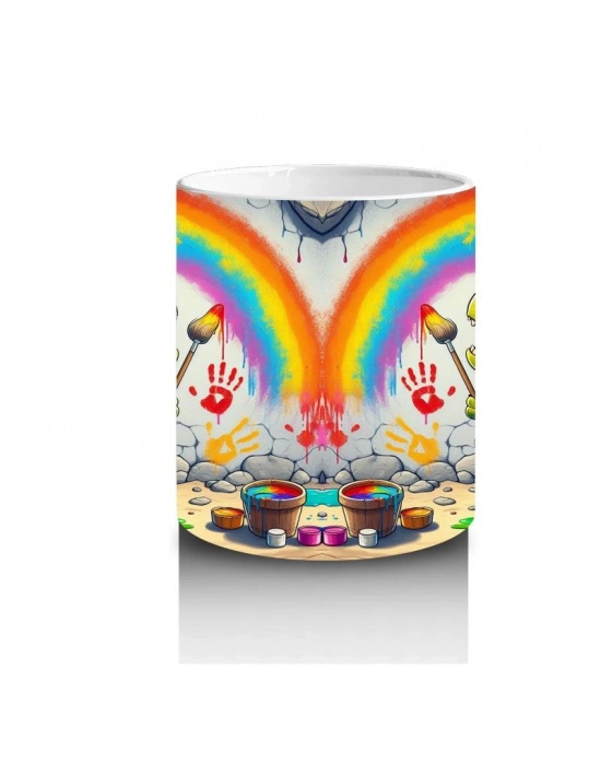 Çocuklara Sütü Sevdiren Sanatçı Dinozor Kupa Bardak