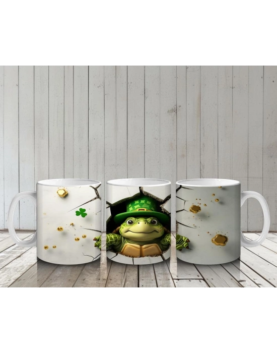 Çocuklara Sütü Sevdiren Şanslı Kaplumbağa Kupa Bardak