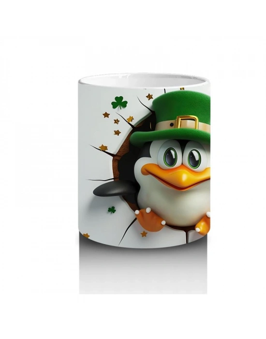 Çocuklara Sütü Sevdiren Şanslı Penguen Kupa Bardak