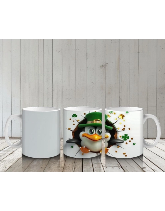 Çocuklara Sütü Sevdiren Şanslı Penguen Kupa Bardak