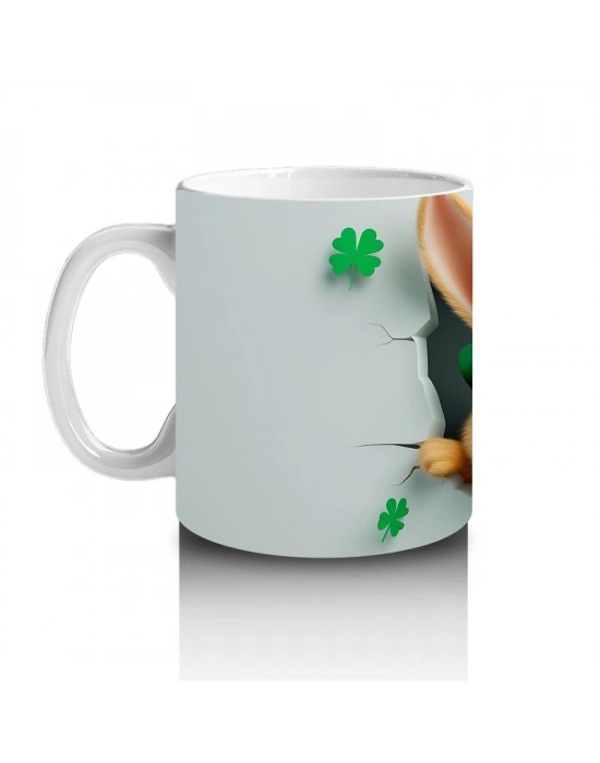 Çocuklara Sütü Sevdiren Şanslı Şapkalı Tavşan Kupa Bardak