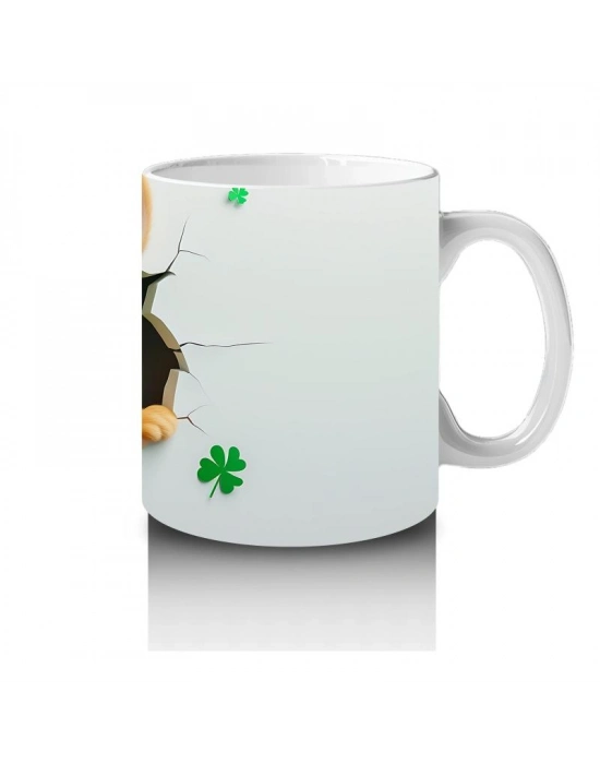 Çocuklara Sütü Sevdiren Şanslı Şapkalı Tavşan Kupa Bardak