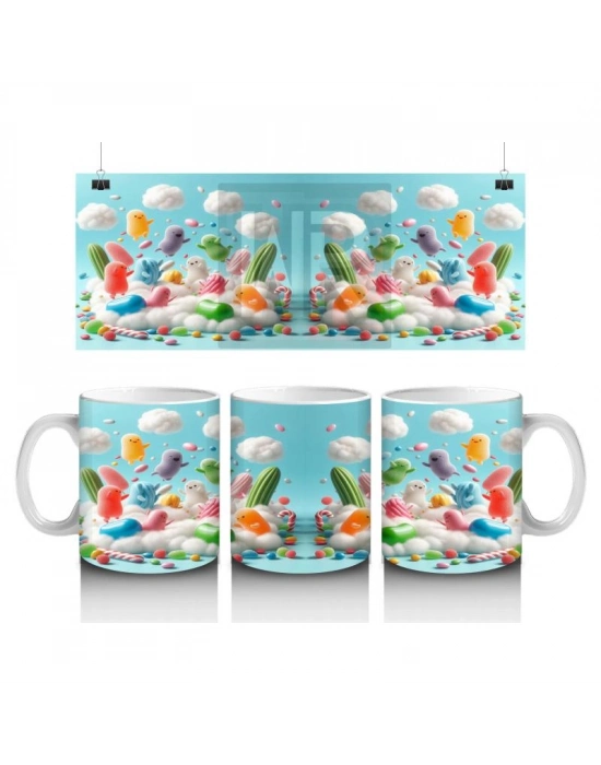 Çocuklara Sütü Sevdiren Şeker Bulut Macerası Kupa Bardak