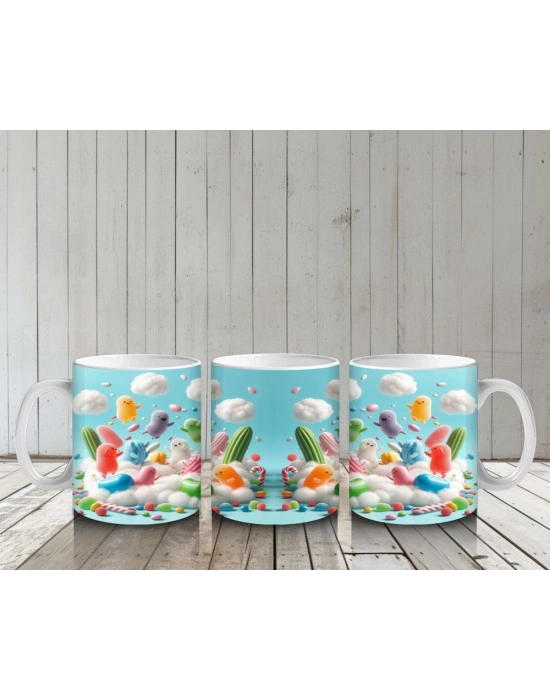 Çocuklara Sütü Sevdiren Şeker Bulut Macerası Kupa Bardak