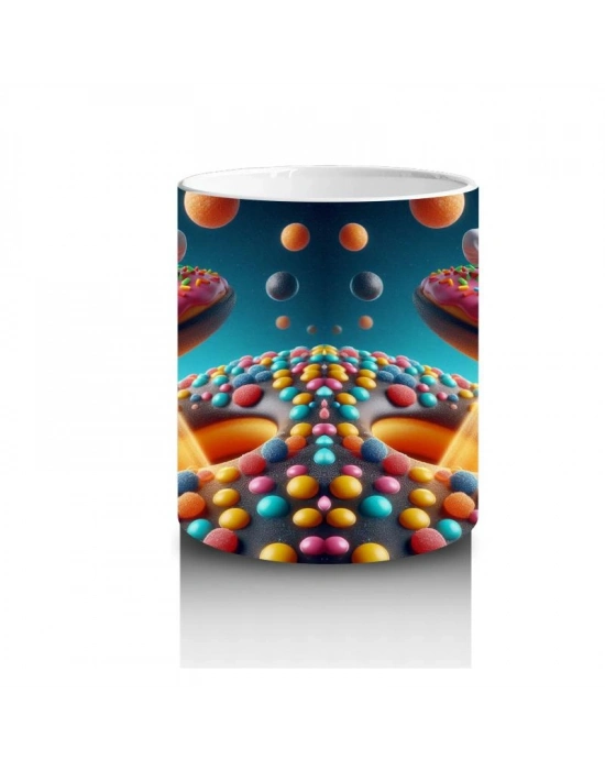 Çocuklara Sütü Sevdiren Şeker Gezegeni Uzaylı Kupa Bardak