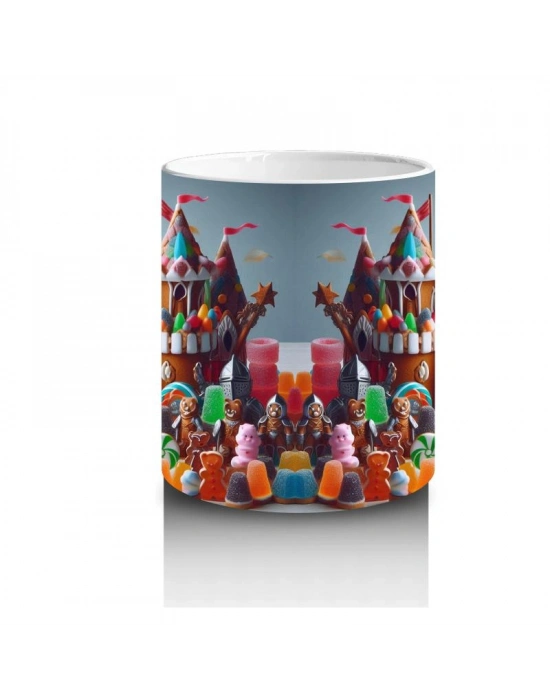 Çocuklara Sütü Sevdiren Şekerden Kale Karnavalı Kupa Bardak