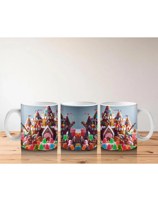 Çocuklara Sütü Sevdiren Şekerden Kale Karnavalı Kupa Bardak