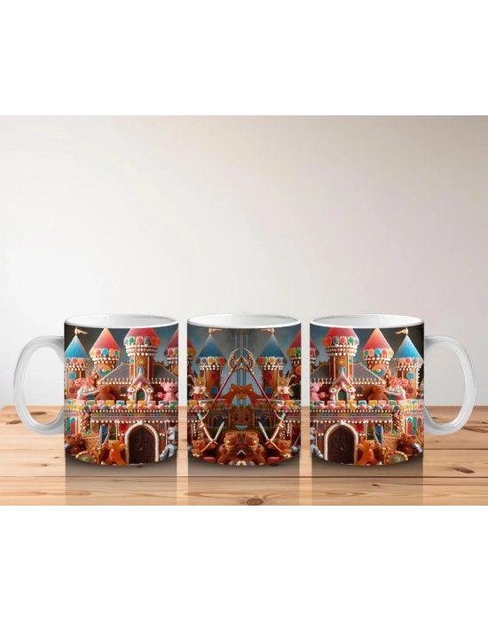 Çocuklara Sütü Sevdiren Şekerden Kale Karnavalı Kupa Bardak