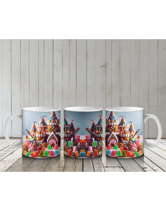 Çocuklara Sütü Sevdiren Şekerden Kale Karnavalı Kupa Bardak