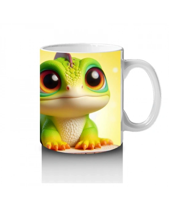 Çocuklara Sütü Sevdiren Sevimli Gün Işığı Bukalemun Kupa Bardak