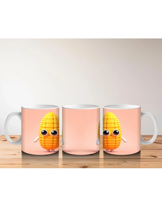 Çocuklara Sütü Sevdiren Sevimli Mısır Kahramanı Kupa Bardak