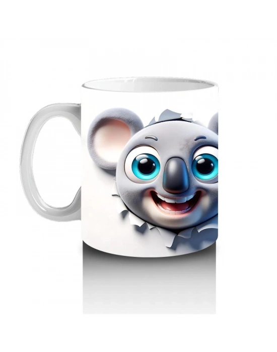 Çocuklara Sütü Sevdiren Şirin Koala Kupa Bardak