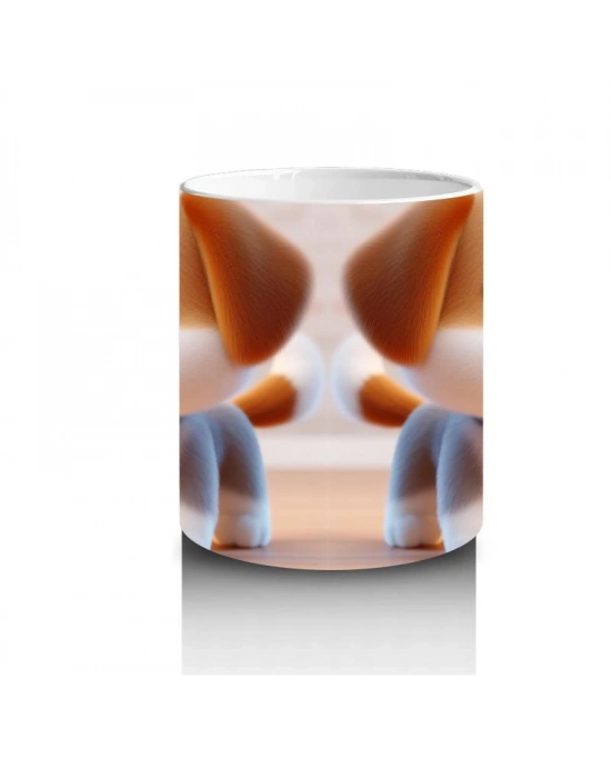 Çocuklara Sütü Sevdiren Şirin Yavru Köpek Kupa Bardak