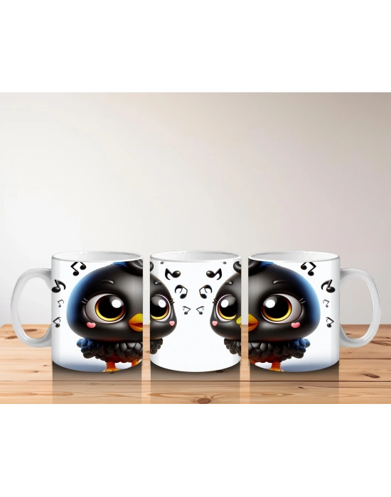 Çocuklara Sütü Sevdiren Tüylü Bulut Topu Kupa Bardak