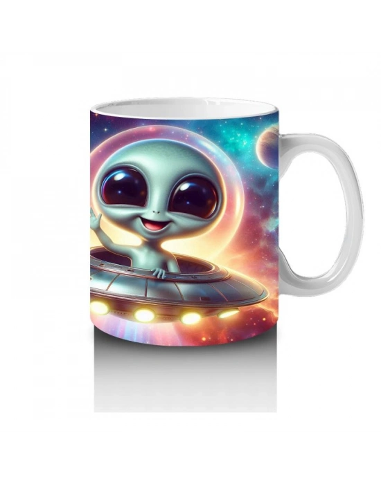 Çocuklara Sütü Sevdiren UFO Arkadaşları Kupa Bardak