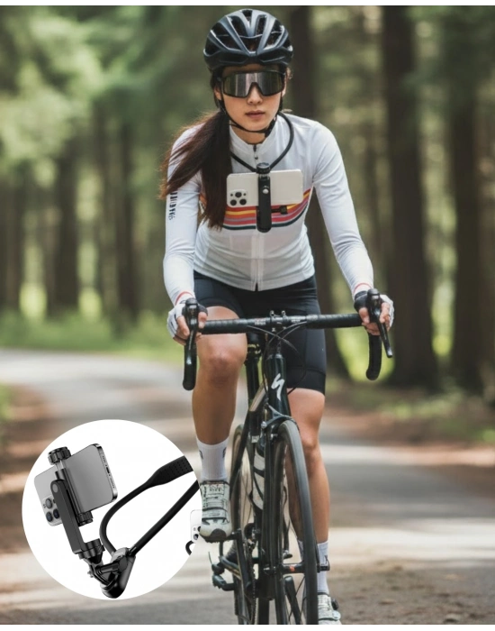 ® Çok Amaçlı Boyun Askılı Telefon Tutucu 360 Derece Döner ve Hızlı Kurulum