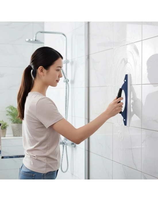 ® Çok Amaçlı Cam Çekçeği–Araç Camı, Duşakabin, Fayans ve Ayna İçin Leke Temizleme Aparatı