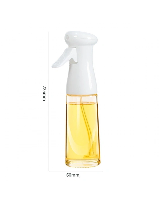 ®   Çok Amaçlı Cam Şişe Püskürtmeli Dağıtıcı Yağdanlık Limonluk Sirke Sosluk Spreyi Beyaz