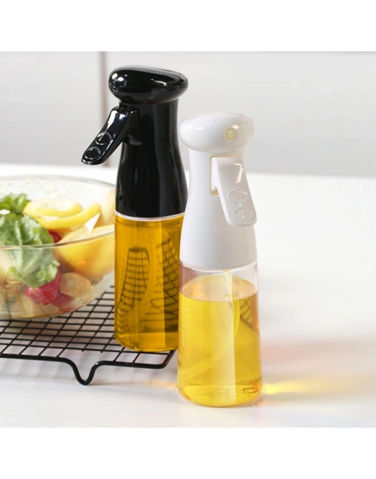 ®   Çok Amaçlı Cam Şişe Püskürtmeli Dağıtıcı Yağdanlık Limonluk Sirke Sosluk Spreyi Siyah