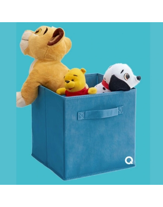 Çok Amaçlı Dolap İçi Düzenleyici Kutu - Mavi Çizgili