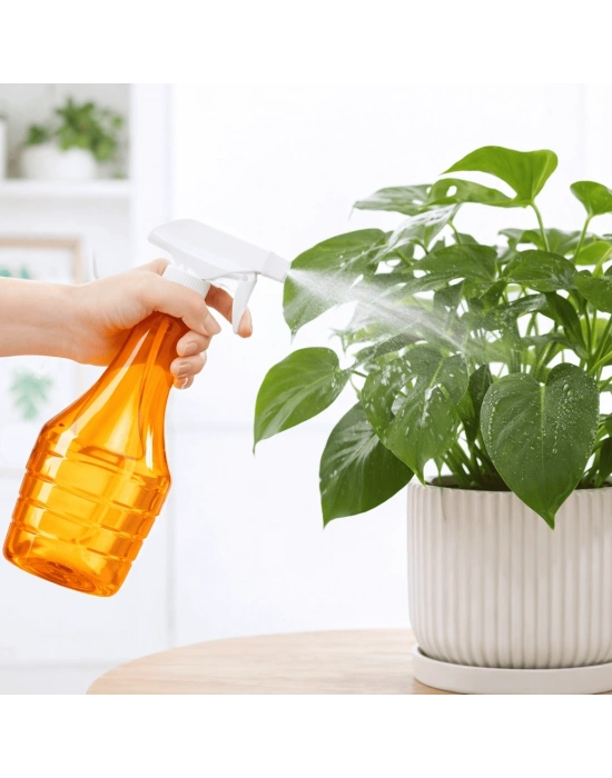 Çok Amaçlı Fısfıs Çiçek Sulama Şeffaf Su Sprey Şişesi 500 Ml