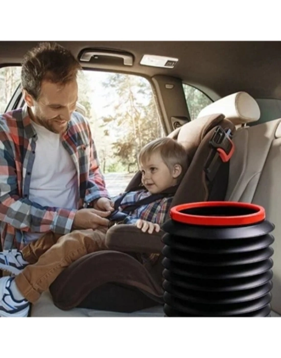 Çok Amaçlı Katlanabilir Araç İçi Kova