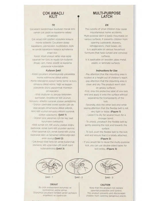 Çok Amaçlı Koruma Kilidi - 4 Adet