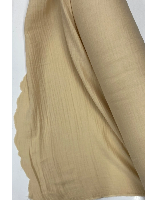 Çok Amaçlı Müslin Pamuklu Bebek Örtü ve Battaniye Kumaşı Müslin Bez Bej 80