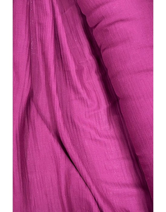 Çok Amaçlı Müslin Pamuklu Bebek Örtü ve Battaniye Kumaşı Müslin Bez Bordo 23