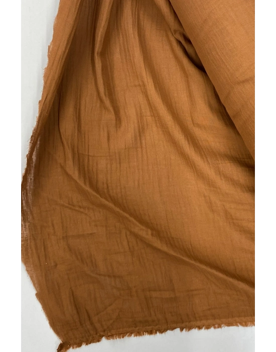 Çok Amaçlı Müslin Pamuklu Bebek Örtü ve Battaniye Kumaşı Müslin Bez Kahve 44