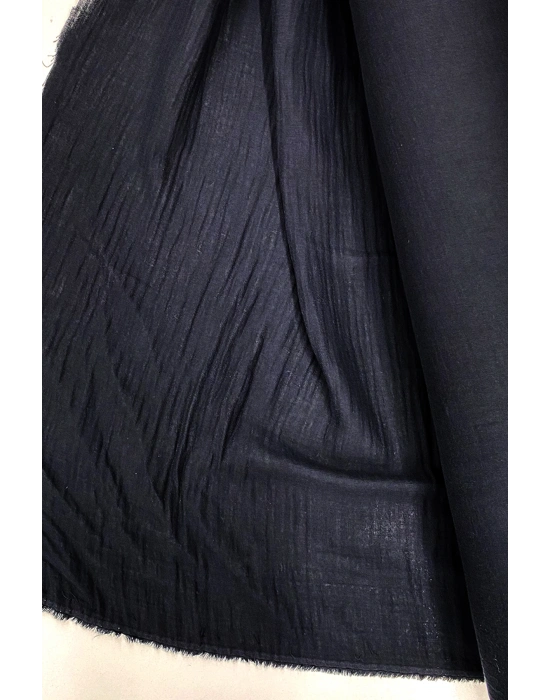 Çok Amaçlı Müslin Pamuklu Bebek Örtü ve Battaniye Kumaşı Müslin Bez Siyah 27