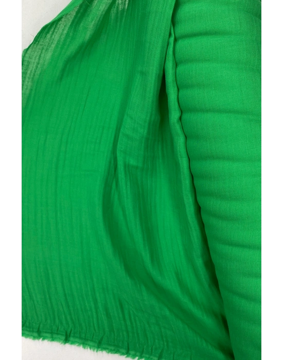 Çok Amaçlı Müslin Pamuklu Bebek Örtü ve Battaniye Kumaşı Müslin Bez Zümrüt Yeşili 41