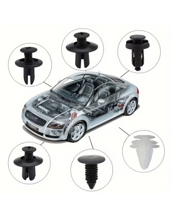 Çok Amaçlı Plastik Bağlantı Klipsi Seti 100 Parça